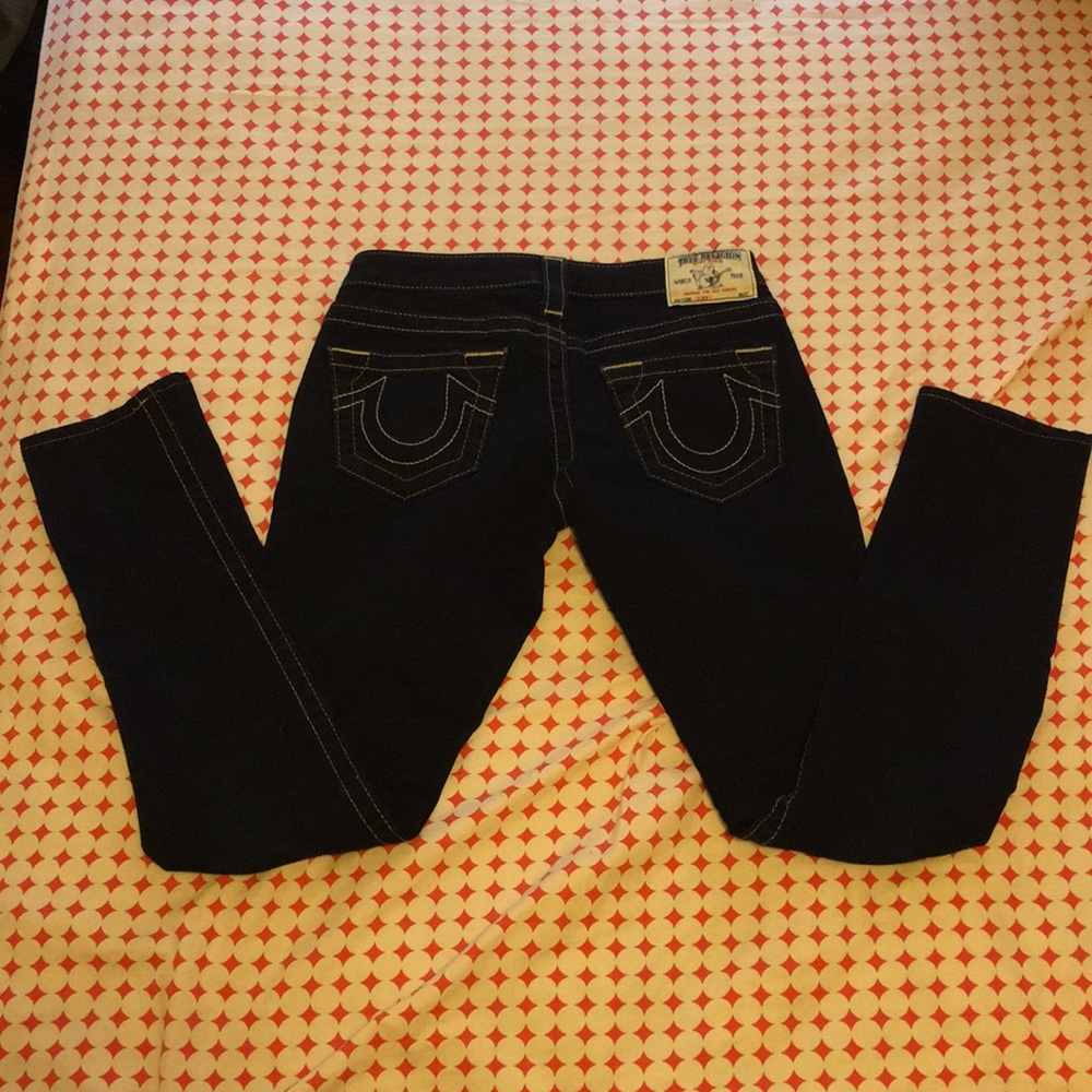 Dark Wash True Religion Skinny Jeans